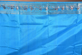 Blue Baluchari Pure Silk Saree - Keya Seth Exclusive