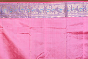 Elegant Light Pink Pure Baluchari Saree - Keya Seth Exclusive