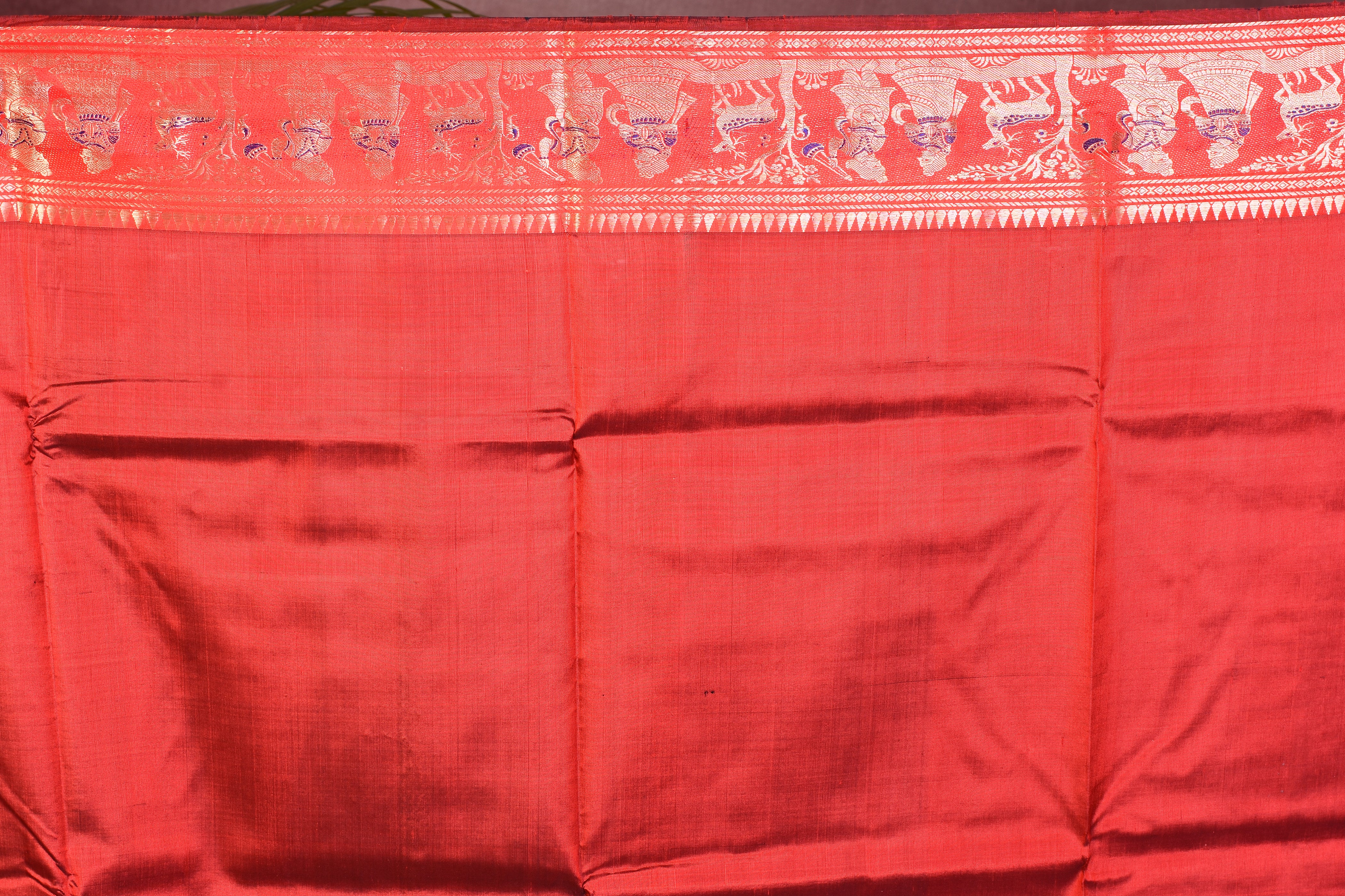 Elegant Grey Pure Baluchari Saree - Keya Seth Exclusive