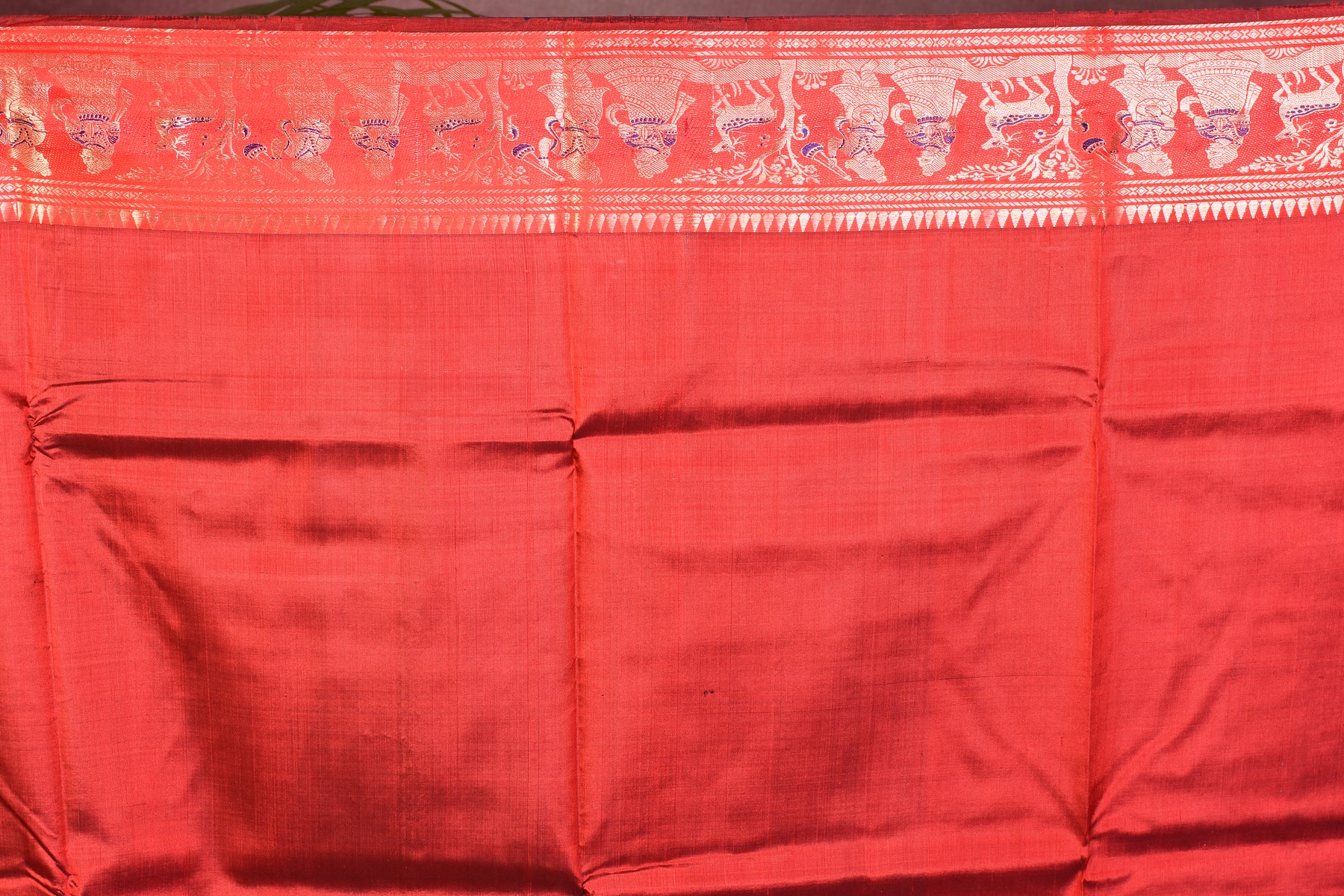 Elegant Grey Pure Baluchari Saree - Keya Seth Exclusive