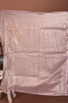 Baby Pink Organza Saree - Keya Seth Exclusive