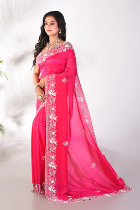 Fancy Rani Organza Saree - Keya Seth Exclusive