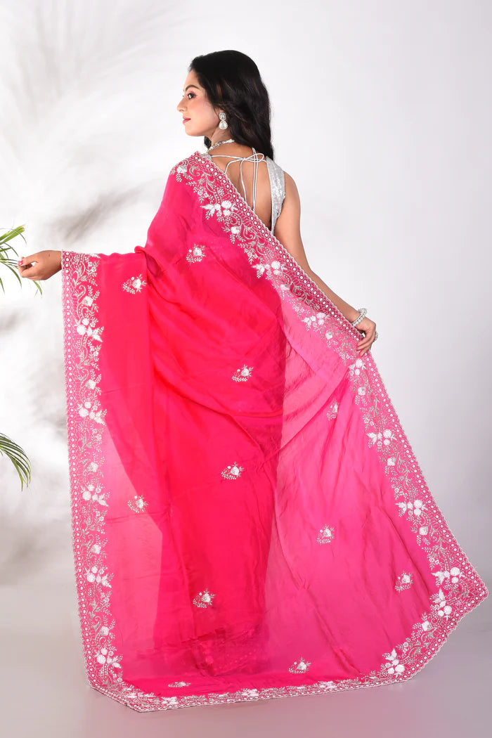 Fancy Rani Organza Saree - Keya Seth Exclusive