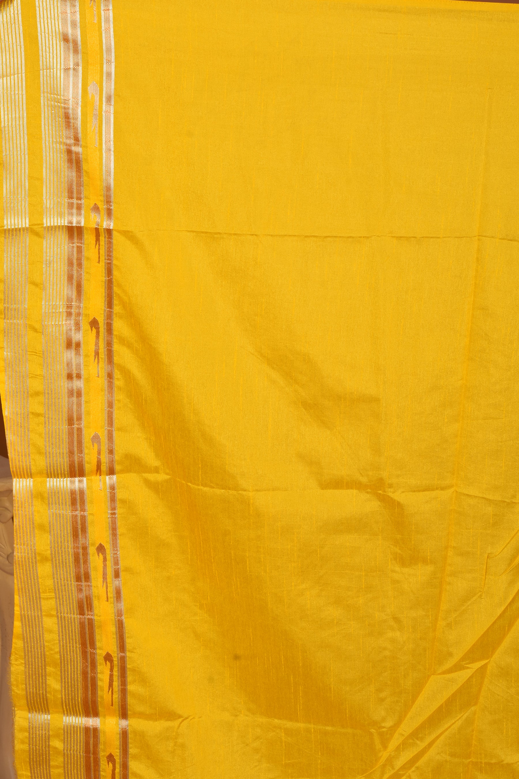 Yellow Blended Dola Silk Saree - Keya Seth Exclusive