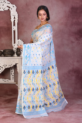 White Jamdani Saree - Keya Seth Exclusive