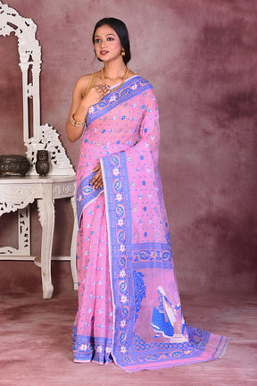 Gorgeous Pink Jamdani Saree - Keya Seth Exclusive