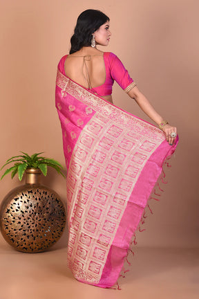 Pink Art Silk Saree - Keya Seth Exclusive