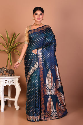 Elegant Deep Green Banarasi Saree - Keya Seth Exclusive