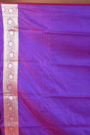 Lightweight Violet Banarasi Saree - Keya Seth Exclusive