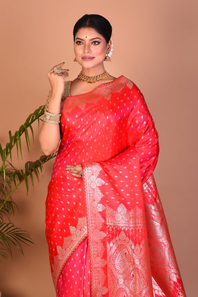 Gorgeous Red Banarasi Saree - Keya Seth Exclusive