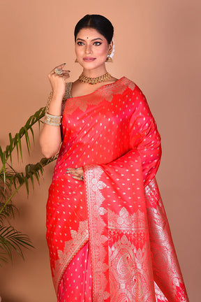 Gorgeous Red Banarasi Saree - Keya Seth Exclusive