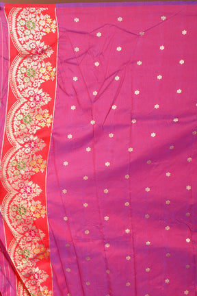 Blue Blended Katan Silk Saree - Keya Seth Exclusive