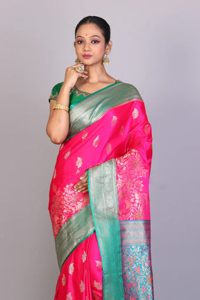 Rani Blended Satin Silk Saree - Keya Seth Exclusive