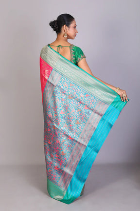 Rani Blended Satin Silk Saree - Keya Seth Exclusive