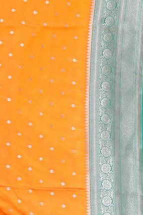 Mustard Satin Silk Blended Saree - Keya Seth Exclusive