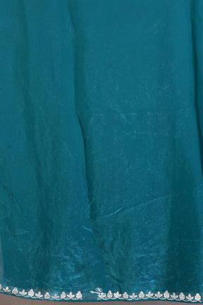Fancy Rama Green Jimmy Choo Saree - Keya Seth Exclusive