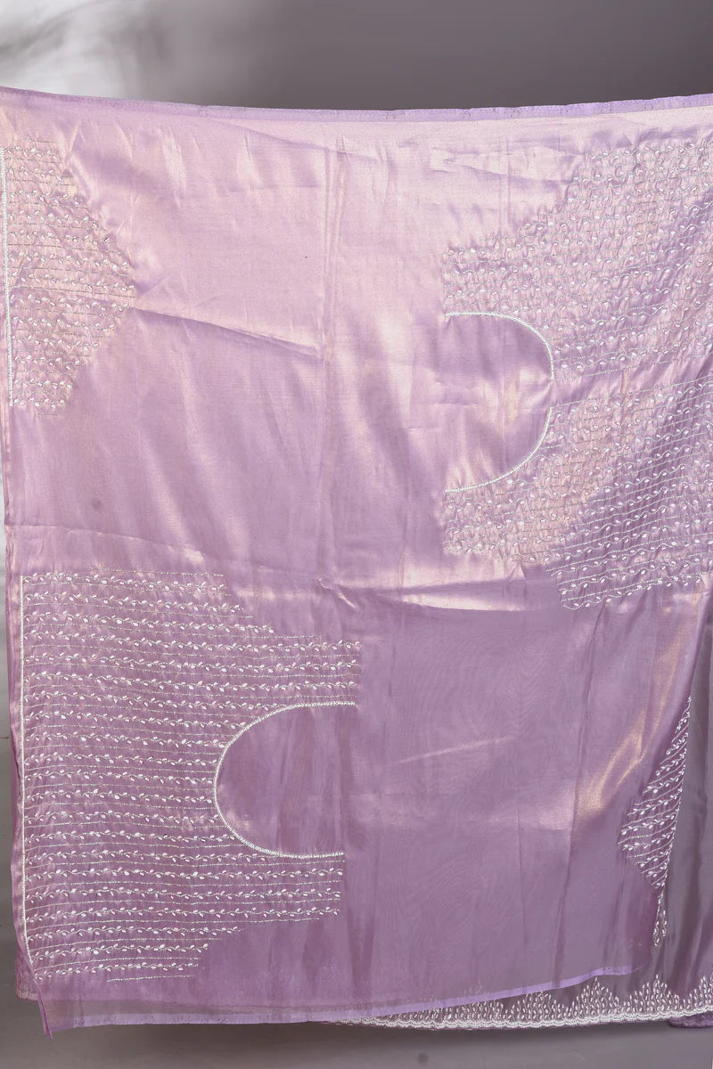 Fancy Mauva Jimmy Choo Saree - Keya Seth Exclusive