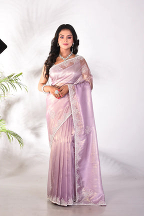 Fancy Mauva Jimmy Choo Saree - Keya Seth Exclusive