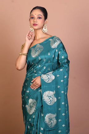 Rama Blended Khaddi Saree - Keya Seth Exclusive