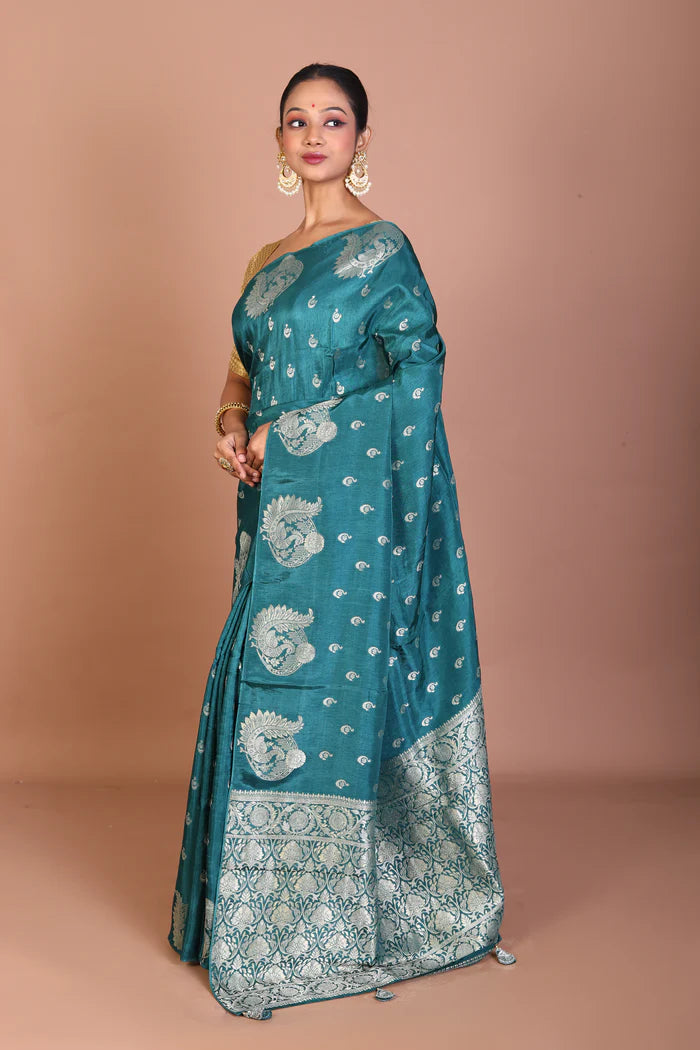 Rama Blended Khaddi Saree - Keya Seth Exclusive