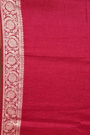Maroon Blended Khaddi Saree - Keya Seth Exclusive