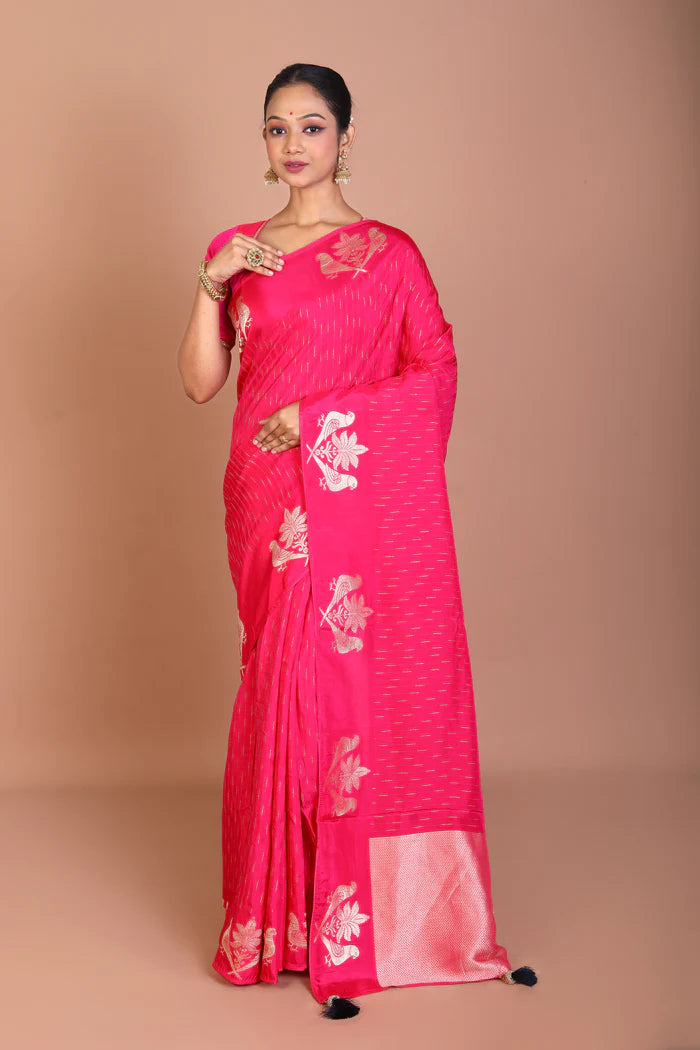 Rani Blended Khaddi Saree - Keya Seth Exclusive