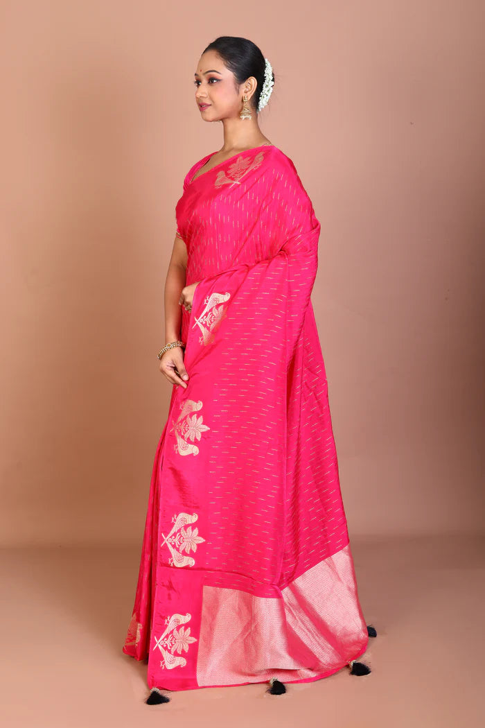 Rani Blended Khaddi Saree - Keya Seth Exclusive