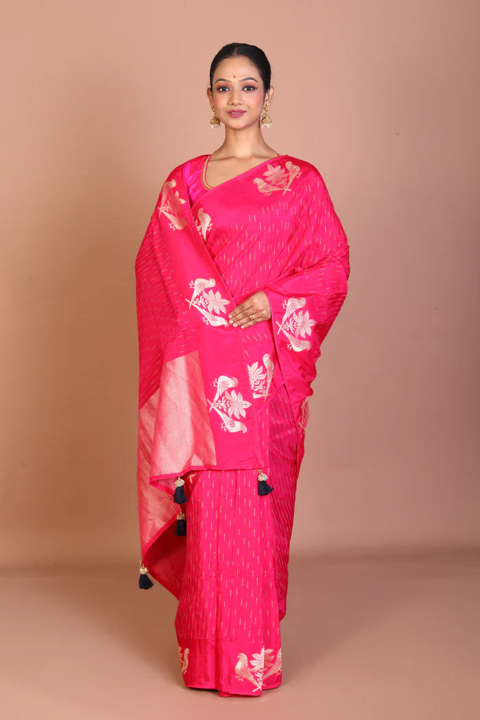 Rani Blended Khaddi Saree - Keya Seth Exclusive