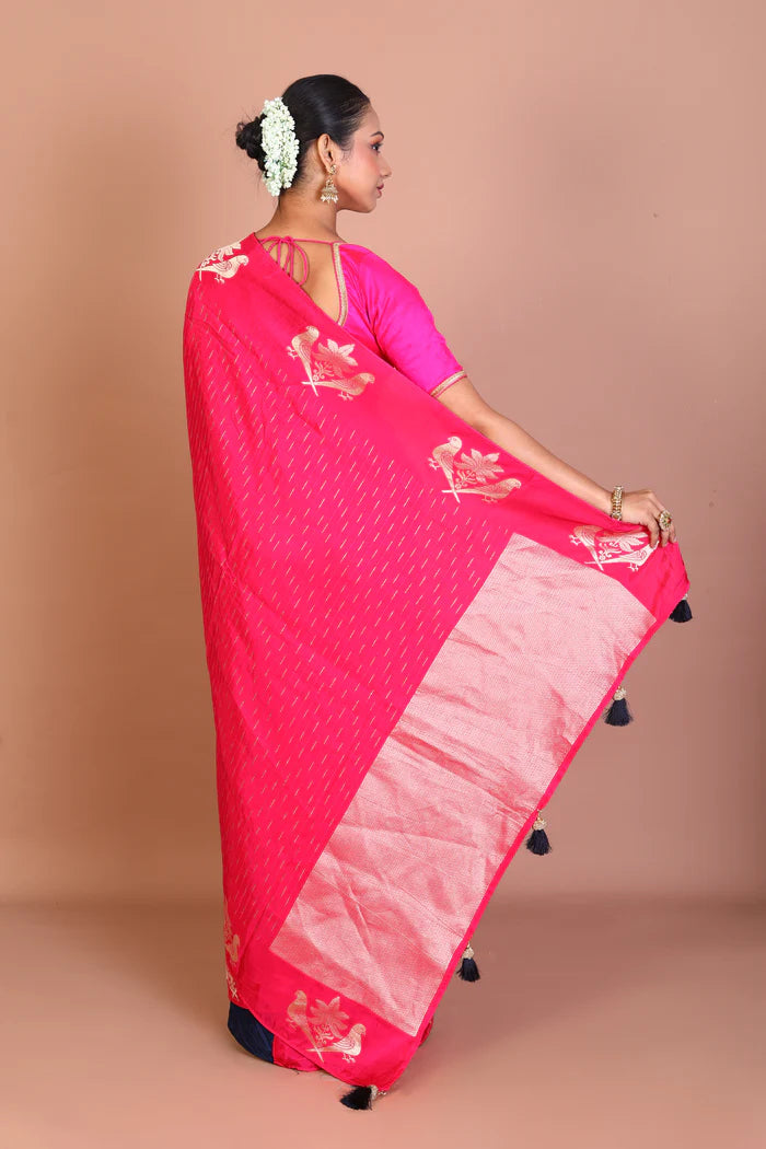 Rani Blended Khaddi Saree - Keya Seth Exclusive