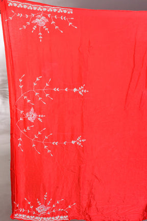 Fancy Red Jimmy Choo saree - Keya Seth Exclusive