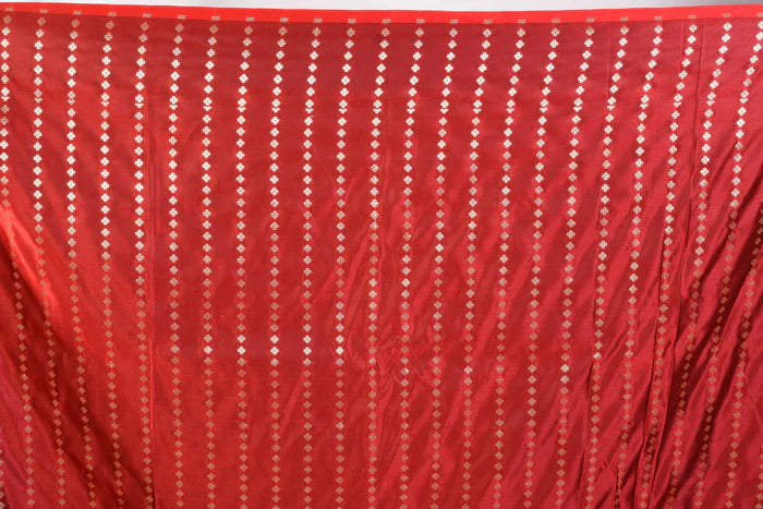 Black and Maroon Blended Katan Saree - Keya Seth Exclusive