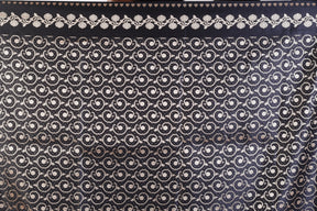 Soft Black Mushroo Silk Saree - Keya Seth Exclusive