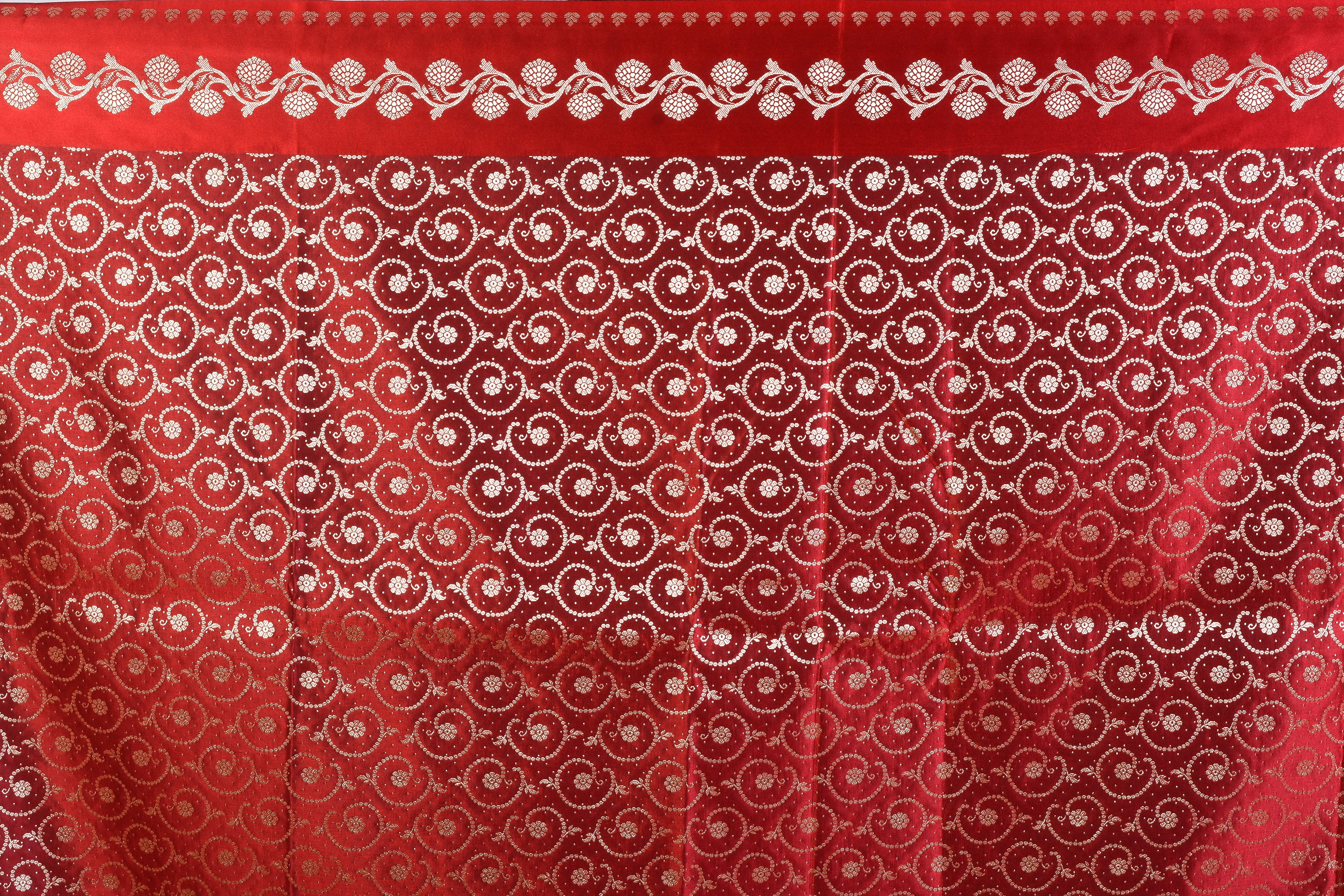 Maroon Blended Katan Saree - Keya Seth Exclusive