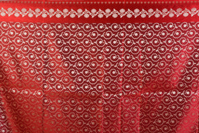 Maroon Blended Katan Saree - Keya Seth Exclusive