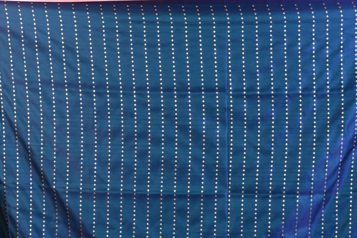 Midnight Blue Blended Katan Saree - Keya Seth Exclusive