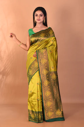 Green Blended Kanjivaram Silk Saree - Keya Seth Exclusive