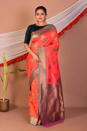 Pink Blended Silk Saree - Keya Seth Exclusive
