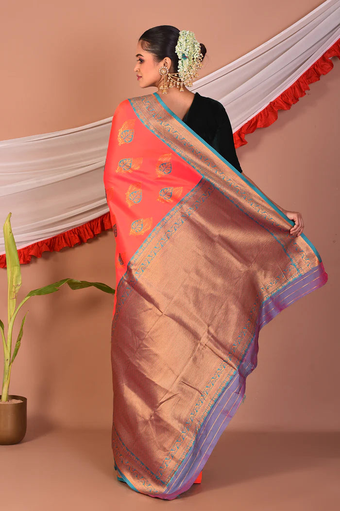 Pink Blended Silk Saree - Keya Seth Exclusive