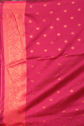 Dark Green Blended Silk Saree - Keya Seth Exclusive