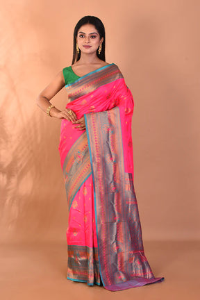 Light Pink Blended Kanjivaram Silk Saree - Keya Seth Exclusive