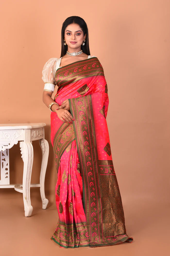 Rani Blended Kanjivaram Silk Saree - Keya Seth Exclusive