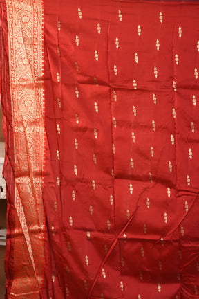 Dark Green Blended Katan Silk Saree - Keya Seth Exclusive