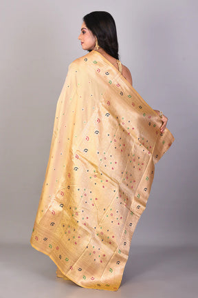 OffWhite Blended Kanjivaram Silk Saree - Keya Seth Exclusive