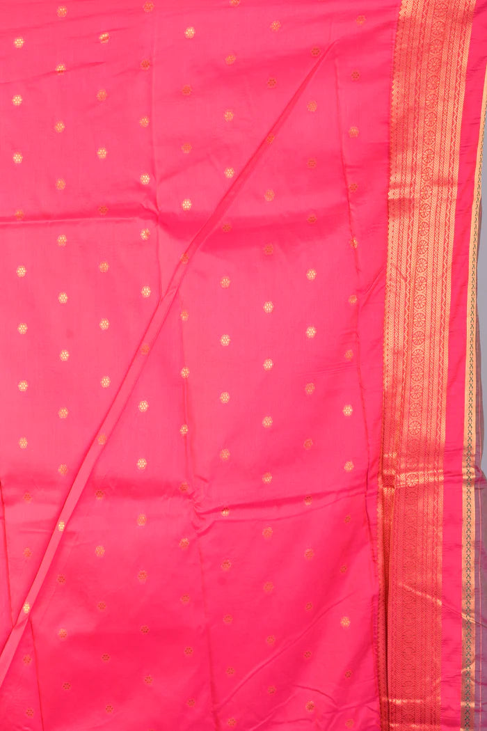 Dual Tone Pink Blended Katan Silk Saree - Keya Seth Exclusive