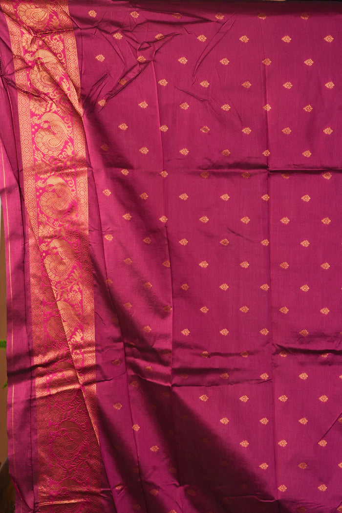 Deep Green Blended Katan Silk Saree - Keya Seth Exclusive