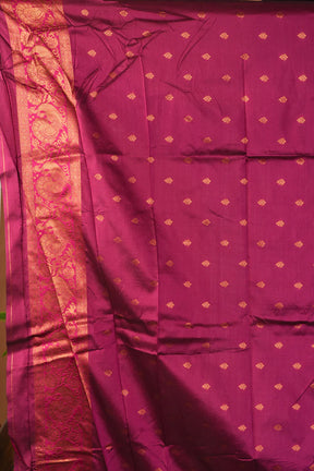 Deep Green Blended Katan Silk Saree - Keya Seth Exclusive