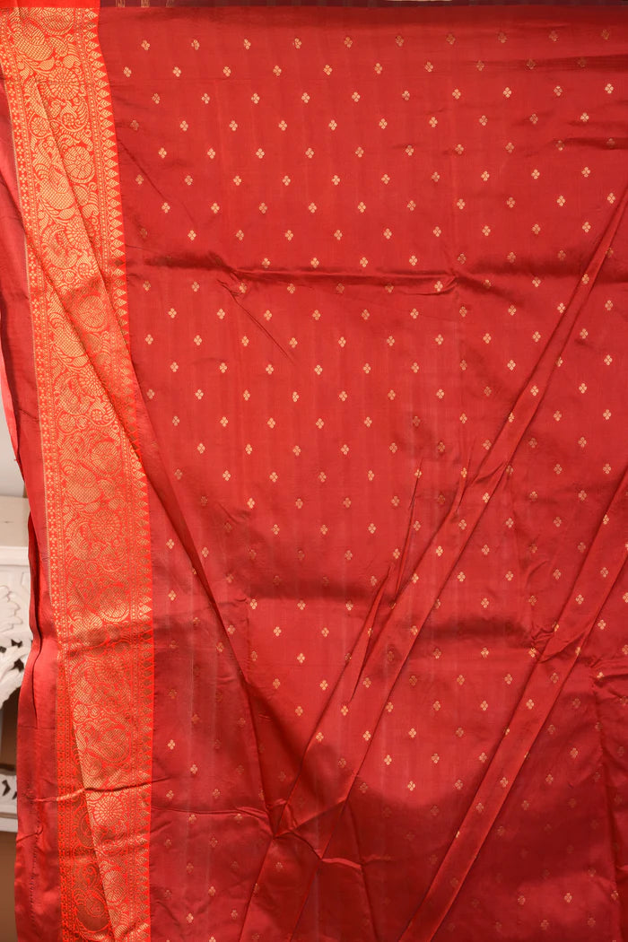 Bottle Green Blended Katan Silk Saree - Keya Seth Exclusive