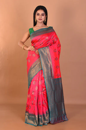 Pink Blended Katan Silk Saree - Keya Seth Exclusive