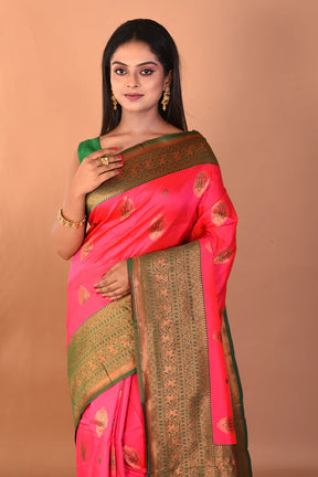 Pink Mushroo Silk Saree - Keya Seth Exclusive
