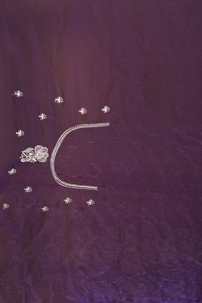 Violet Blended Georgette Saree - Keya Seth Exclusive